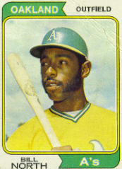 1974 Topps Baseball Cards      345     Bill North